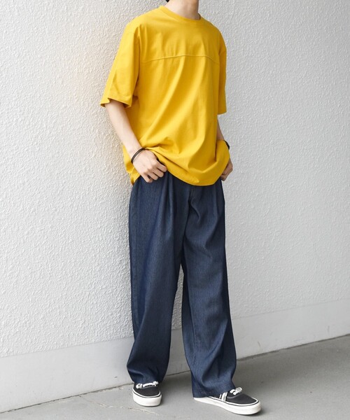 SHIPS any(シップス エニィ)の「SHIPS any:〈接触冷感/吸水速乾/UVカット/遮熱〉Raylock フットボール Tシャツ◇(Tシャツ/カットソー・メンズ・チャコールグレー/グリーン/レッド/ネイビー/マスタード・MEDIUM/LARGE)」の17枚目の写真