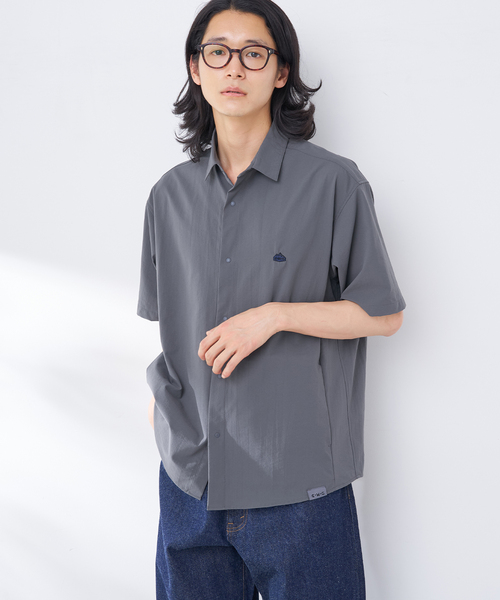 B.C STOCK（ベーセーストック）の「C.H.G メッシュトレイルシャツ（シャツ/ブラウス・メンズ・ブラック/チャコールグレー・MEDIUM/LARGE）」の2枚目の写真