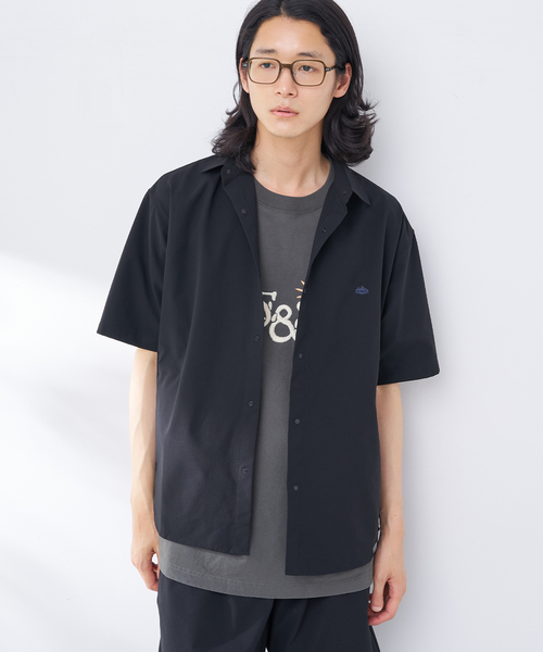 B.C STOCK（ベーセーストック）の「C.H.G メッシュトレイルシャツ（シャツ/ブラウス・メンズ・ブラック/チャコールグレー・MEDIUM/LARGE）」の4枚目の写真