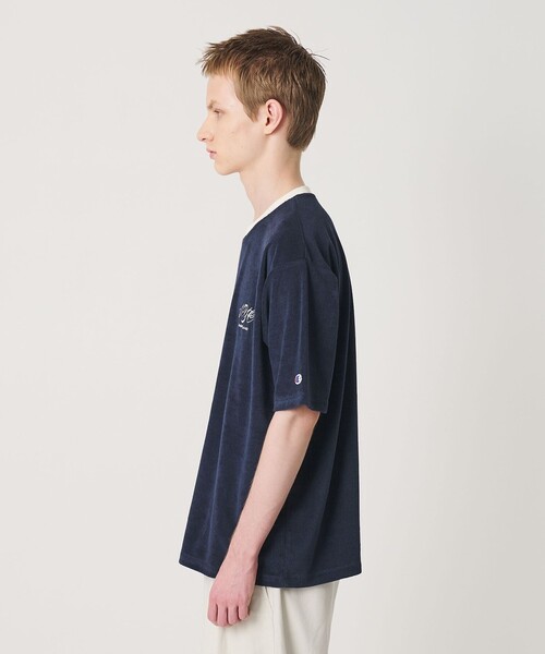 Champion（チャンピオン）の「＜CHAMPION for BEAUTY&YOUTH＞パイル エンブロイダリー Tシャツ（Tシャツ/カットソー・メンズ・ホワイト/ライトブルー/ネイビー・XL/L/M/S）」の13枚目の写真