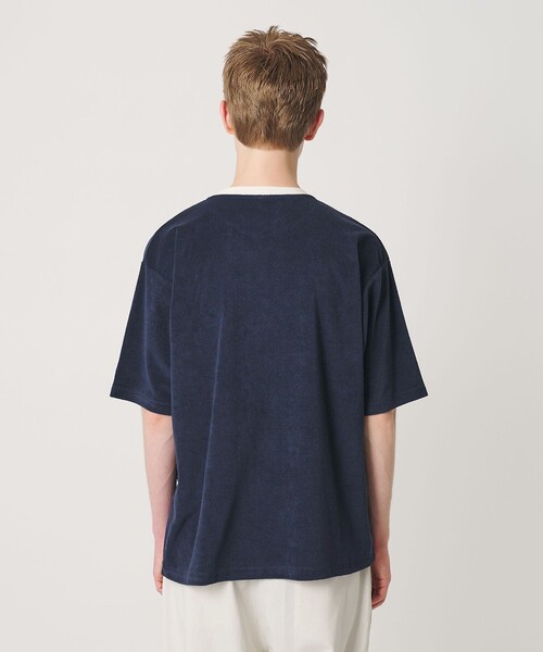 Champion（チャンピオン）の「＜CHAMPION for BEAUTY&YOUTH＞パイル エンブロイダリー Tシャツ（Tシャツ/カットソー・メンズ・ホワイト/ライトブルー/ネイビー・XL/L/M/S）」の14枚目の写真