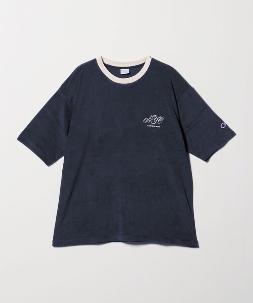 Champion（チャンピオン）の「＜CHAMPION for BEAUTY&YOUTH＞パイル エンブロイダリー Tシャツ（Tシャツ/カットソー・メンズ・ホワイト/ライトブルー/ネイビー・XL/L/M/S）」の15枚目の写真