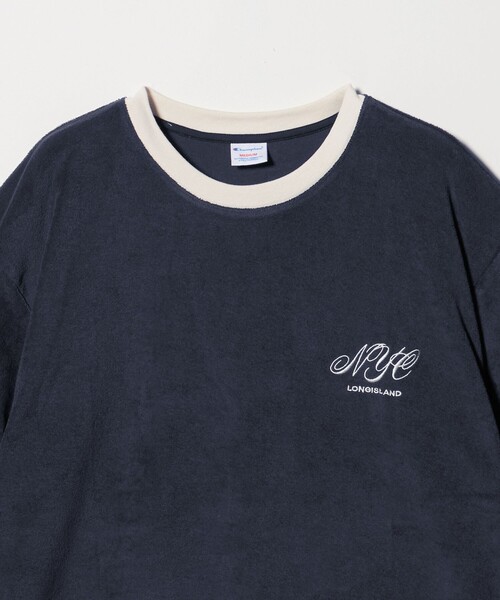Champion（チャンピオン）の「＜CHAMPION for BEAUTY&YOUTH＞パイル エンブロイダリー Tシャツ（Tシャツ/カットソー・メンズ・ホワイト/ライトブルー/ネイビー・XL/L/M/S）」の17枚目の写真