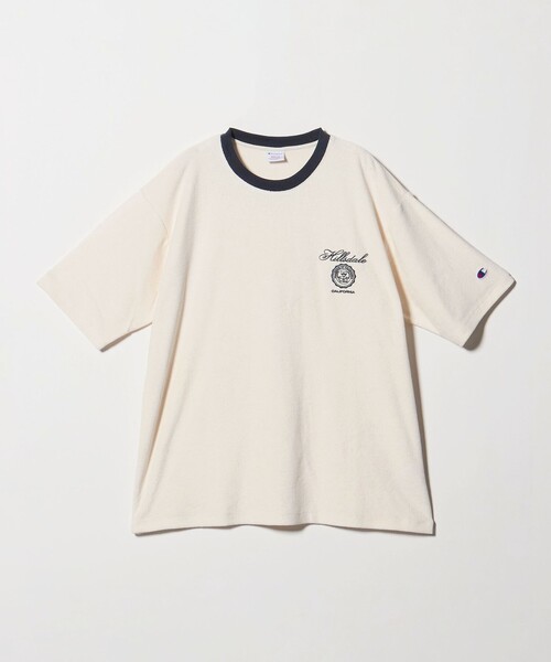 Champion（チャンピオン）の「＜CHAMPION for BEAUTY&YOUTH＞パイル エンブロイダリー Tシャツ（Tシャツ/カットソー・メンズ・ホワイト/ライトブルー/ネイビー・XL/L/M/S）」の22枚目の写真