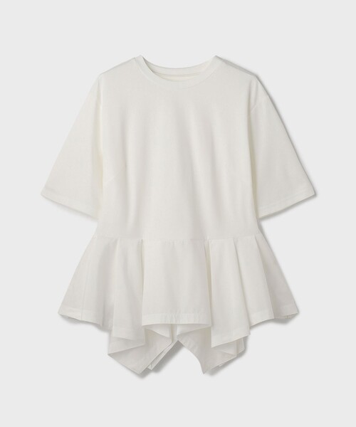 GRACE CLASS(グレースクラス)の「ペプラムカットトップ(Tシャツ/カットソー・レディース・ホワイト/ブラック・36)」の10枚目の写真