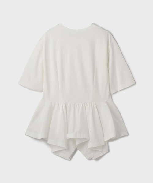 GRACE CLASS(グレースクラス)の「ペプラムカットトップ(Tシャツ/カットソー・レディース・ホワイト/ブラック・36)」の11枚目の写真