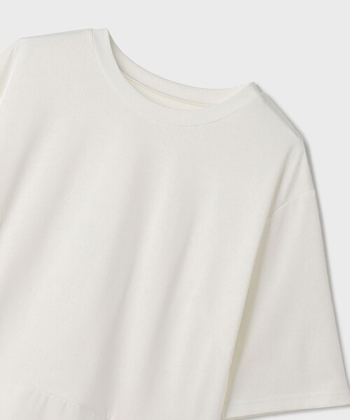 GRACE CLASS(グレースクラス)の「ペプラムカットトップ(Tシャツ/カットソー・レディース・ホワイト/ブラック・36)」の12枚目の写真