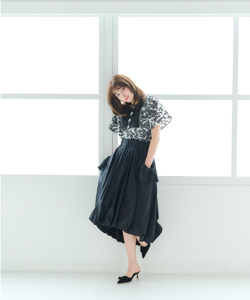 Chesty(チェスティー)の「シェルパーツブラウス(シャツ/ブラウス・レディース・ブラック/オフホワイト・0/1)」の10枚目の写真