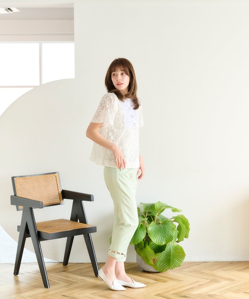Chesty(チェスティー)の「シェルパーツブラウス(シャツ/ブラウス・レディース・ブラック/オフホワイト・0/1)」の3枚目の写真
