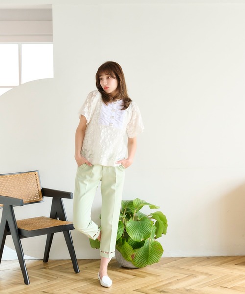 Chesty(チェスティー)の「シェルパーツブラウス(シャツ/ブラウス・レディース・ブラック/オフホワイト・0/1)」の14枚目の写真
