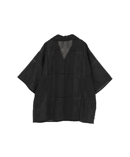 CLANE（クラネ）の「EMBROIDERY LACE BOX SHIRTS（シャツ/ブラウス・レディース・ホワイト/ブラック・2/1）」の19枚目の写真