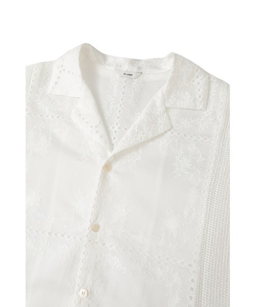 CLANE（クラネ）の「EMBROIDERY LACE BOX SHIRTS（シャツ/ブラウス・レディース・ホワイト/ブラック・2/1）」の11枚目の写真