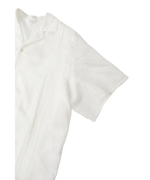 CLANE（クラネ）の「EMBROIDERY LACE BOX SHIRTS（シャツ/ブラウス・レディース・ホワイト/ブラック・2/1）」の12枚目の写真