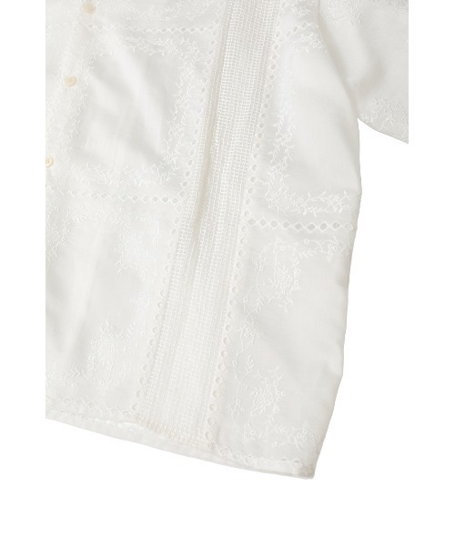 CLANE（クラネ）の「EMBROIDERY LACE BOX SHIRTS（シャツ/ブラウス・レディース・ホワイト/ブラック・2/1）」の13枚目の写真