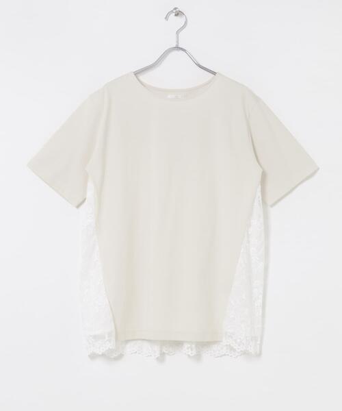 ITEMS URBANRESEARCH(アイテムズ アーバンリサーチ)の「バックシャンレースTシャツ(Tシャツ/カットソー・レディース・ベージュ/ブラック/ホワイト系その他・FREE)」の9枚目の写真