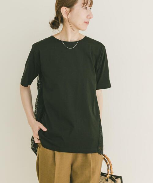 ITEMS URBANRESEARCH(アイテムズ アーバンリサーチ)の「バックシャンレースTシャツ(Tシャツ/カットソー・レディース・ベージュ/ブラック/ホワイト系その他・FREE)」の11枚目の写真