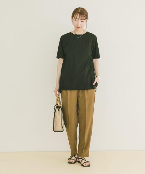 ITEMS URBANRESEARCH(アイテムズ アーバンリサーチ)の「バックシャンレースTシャツ(Tシャツ/カットソー・レディース・ベージュ/ブラック/ホワイト系その他・FREE)」の14枚目の写真
