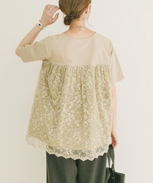 ITEMS URBANRESEARCH(アイテムズ アーバンリサーチ)の「バックシャンレースTシャツ(Tシャツ/カットソー・レディース・ベージュ/ブラック/ホワイト系その他・FREE)」の18枚目の写真