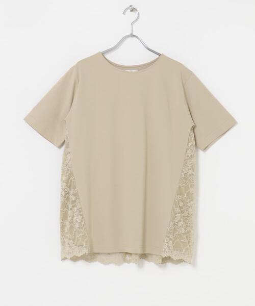 ITEMS URBANRESEARCH(アイテムズ アーバンリサーチ)の「バックシャンレースTシャツ(Tシャツ/カットソー・レディース・ベージュ/ブラック/ホワイト系その他・FREE)」の12枚目の写真