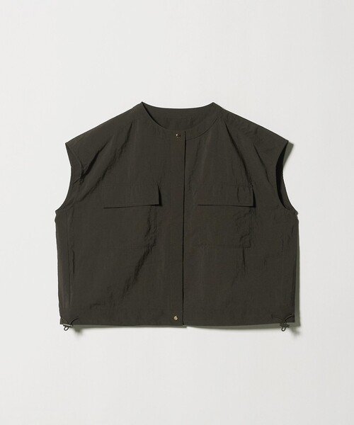 A DAY IN THE LIFE UNITED ARROWS(アデイインザライフユナイテッドアローズ)の「ナイロンワッシャー ダブルポケットシャツ <A DAY IN THE LIFE>(シャツ/ブラウス・レディース・ダークグレー/ブラック/ダークブラウン・FREE)」の3枚目の写真