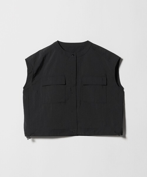 A DAY IN THE LIFE UNITED ARROWS(アデイインザライフユナイテッドアローズ)の「ナイロンワッシャー ダブルポケットシャツ <A DAY IN THE LIFE>(シャツ/ブラウス・レディース・ダークグレー/ブラック/ダークブラウン・FREE)」の1枚目の写真