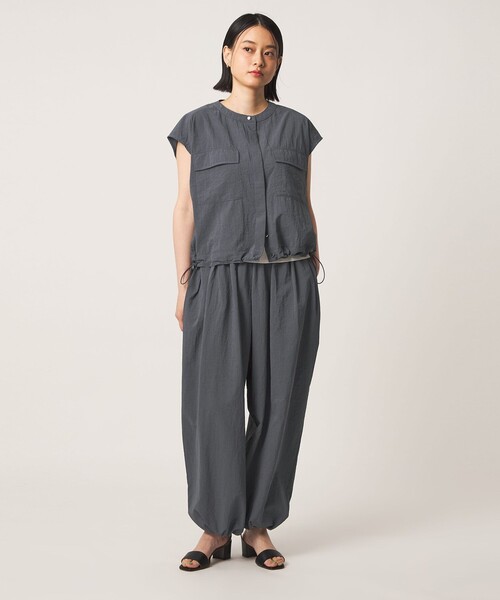 A DAY IN THE LIFE UNITED ARROWS(アデイインザライフユナイテッドアローズ)の「ナイロンワッシャー ダブルポケットシャツ <A DAY IN THE LIFE>(シャツ/ブラウス・レディース・ダークグレー/ブラック/ダークブラウン・FREE)」の5枚目の写真