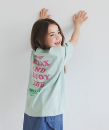 大人気Tシャツ!!デザインをアップデート☆]アシメオーガンジーフリルT