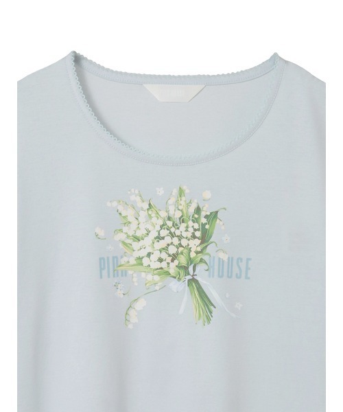 PINK HOUSE(ピンクハウス)の「スプリンクルポジープリントカットソー(Tシャツ/カットソー・レディース・ラベンダー/ブラック/ライトブルー/ライトグリーン/アイボリー・LARGE/MEDIUM)」の8枚目の写真