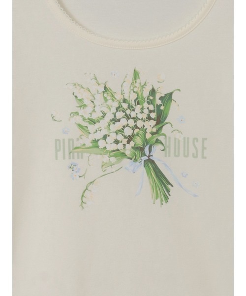 PINK HOUSE(ピンクハウス)の「スプリンクルポジープリントカットソー(Tシャツ/カットソー・レディース・ラベンダー/ブラック/ライトブルー/ライトグリーン/アイボリー・LARGE/MEDIUM)」の13枚目の写真