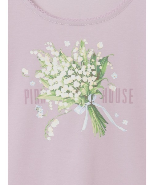 PINK HOUSE(ピンクハウス)の「スプリンクルポジープリントカットソー(Tシャツ/カットソー・レディース・ラベンダー/ブラック/ライトブルー/ライトグリーン/アイボリー・LARGE/MEDIUM)」の15枚目の写真