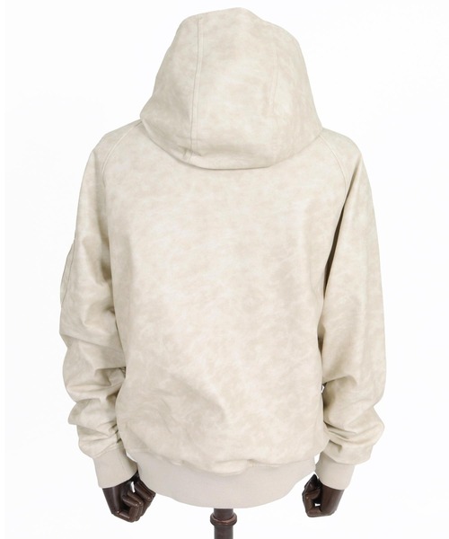 felkod(フィルコッド)の「mj11643- Synthetic Leather Hooded Blouson シンセティックレザーフーデッドブルゾン(F26A090)(ブルゾン・メンズ・ホワイト×ブラック/ブラック・S/M/L)」の16枚目の写真