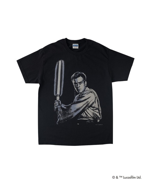 VARIEGATOR(ヴァリゲイター)の「VARIEGATOR / ヴァリゲイター Obi-Wan Kenobi /Tee(Tシャツ/カットソー・レディース・ブラック・LARGE/MEDIUM)」の1枚目の写真