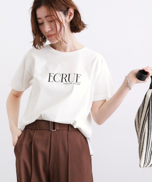 grove(グローブ)の「【遮熱/吸水速乾/接触冷感/UVカット】ベーシックロゴTシャツ(Tシャツ/カットソー・レディース・ピンク/ダークグレー/オフホワイト/ライトベージュ・01/02/03/04/05)」の1枚目の写真