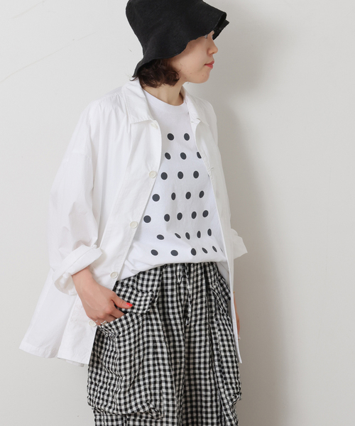 JOURNAL STANDARD LUXE(ジャーナルスタンダード ラックス)の「タイプライター ジャケット(その他アウター・レディース・チャコールグレー/ホワイト・FREE)」の2枚目の写真