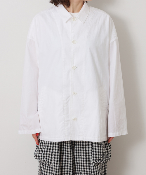 JOURNAL STANDARD LUXE(ジャーナルスタンダード ラックス)の「タイプライター ジャケット(その他アウター・レディース・チャコールグレー/ホワイト・FREE)」の4枚目の写真