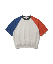 Palette Raglan Half Sweat Shirt - Oatmeal