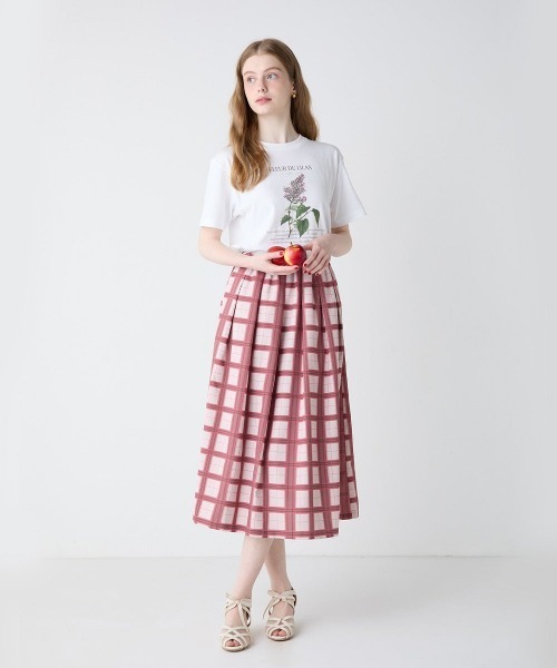 an another angelus(アンアナザーアンジェラス)の「花図鑑プリントT/fint フィント(Tシャツ/カットソー・レディース・イエロー/パープル/ラベンダー/ライトブルー/ピンク・FREE)」の6枚目の写真