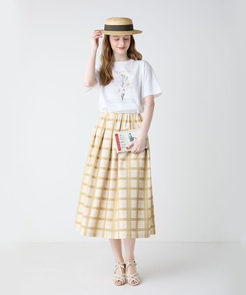 an another angelus(アンアナザーアンジェラス)の「花図鑑プリントT/fint フィント(Tシャツ/カットソー・レディース・イエロー/パープル/ラベンダー/ライトブルー/ピンク・FREE)」の9枚目の写真