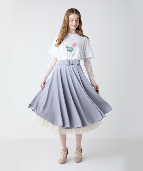 an another angelus(アンアナザーアンジェラス)の「花図鑑プリントT/fint フィント(Tシャツ/カットソー・レディース・イエロー/パープル/ラベンダー/ライトブルー/ピンク・FREE)」の14枚目の写真