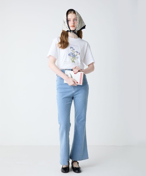 an another angelus(アンアナザーアンジェラス)の「花図鑑プリントT/fint フィント(Tシャツ/カットソー・レディース・イエロー/パープル/ラベンダー/ライトブルー/ピンク・FREE)」の17枚目の写真