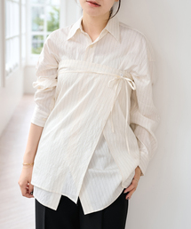 U by SPICK&SPAN（ユーバイスピックアンドスパン）の「ミルキーポプリンスカーフSETシャツ（シャツ/ブラウス）」