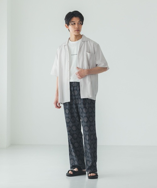 GLOBAL WORK(グローバルワーク)の「サラサマ開襟シャツ/半袖/812581(シャツ/ブラウス・メンズ・ストライプ/ライトブルー/チャコールグレー・SMALL/MEDIUM/LARGE/X-LARGE)」の21枚目の写真