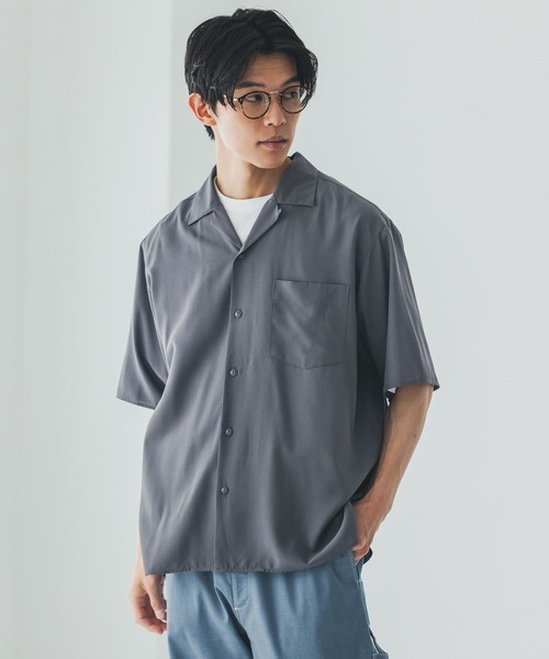 GLOBAL WORK(グローバルワーク)の「サラサマ開襟シャツ/半袖/812581(シャツ/ブラウス・メンズ・ストライプ/ライトブルー/チャコールグレー・SMALL/MEDIUM/LARGE/X-LARGE)」の9枚目の写真