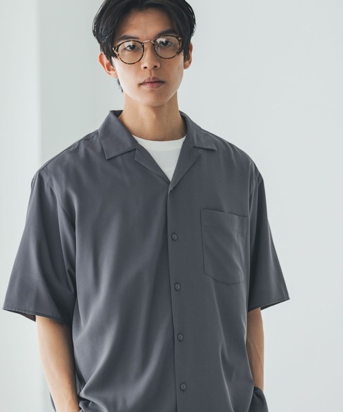 GLOBAL WORK(グローバルワーク)の「サラサマ開襟シャツ/半袖/812581(シャツ/ブラウス・メンズ・ストライプ/ライトブルー/チャコールグレー・SMALL/MEDIUM/LARGE/X-LARGE)」の11枚目の写真