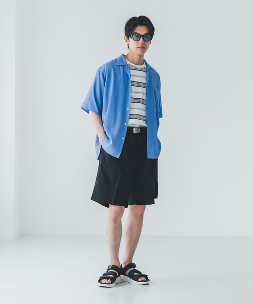 GLOBAL WORK(グローバルワーク)の「サラサマ開襟シャツ/半袖/812581(シャツ/ブラウス・メンズ・ストライプ/ライトブルー/チャコールグレー・SMALL/MEDIUM/LARGE/X-LARGE)」の13枚目の写真