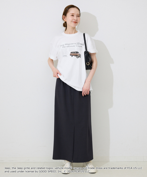 SLOBE IENA(スローブイエナ)の「《追加2》GOOD ROCK SPEED/グッドロックスピード SLOBE別注 ジープ TEE(Tシャツ/カットソー・レディース・ベージュ/ホワイト・FREE)」の3枚目の写真