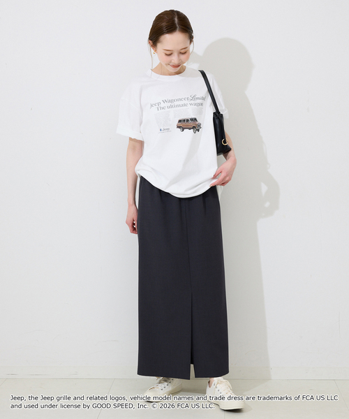 SLOBE IENA(スローブイエナ)の「《追加2》GOOD ROCK SPEED/グッドロックスピード SLOBE別注 ジープ TEE(Tシャツ/カットソー・レディース・ベージュ/ホワイト・FREE)」の4枚目の写真