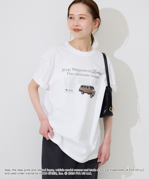 SLOBE IENA(スローブイエナ)の「《追加2》GOOD ROCK SPEED/グッドロックスピード SLOBE別注 ジープ TEE(Tシャツ/カットソー・レディース・ベージュ/ホワイト・FREE)」の10枚目の写真