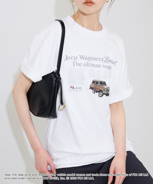 SLOBE IENA(スローブイエナ)の「《追加2》GOOD ROCK SPEED/グッドロックスピード SLOBE別注 ジープ TEE(Tシャツ/カットソー・レディース・ベージュ/ホワイト・FREE)」の11枚目の写真