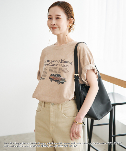 SLOBE IENA(スローブイエナ)の「《追加2》GOOD ROCK SPEED/グッドロックスピード SLOBE別注 ジープ TEE(Tシャツ/カットソー・レディース・ベージュ/ホワイト・FREE)」の15枚目の写真